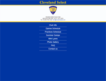 Tablet Screenshot of clevelandselect.com